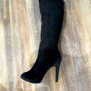 Jessica Simpson thigh high boots black size 10
